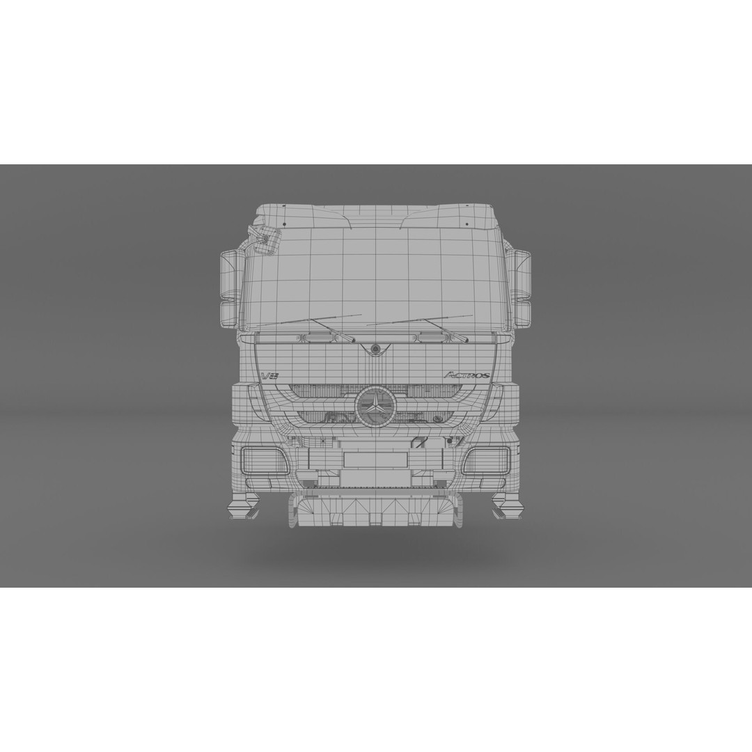 Mercedes Actros 4144 Head 3D Model – High Detail Truck Asset, FBX, OBJ - View 27