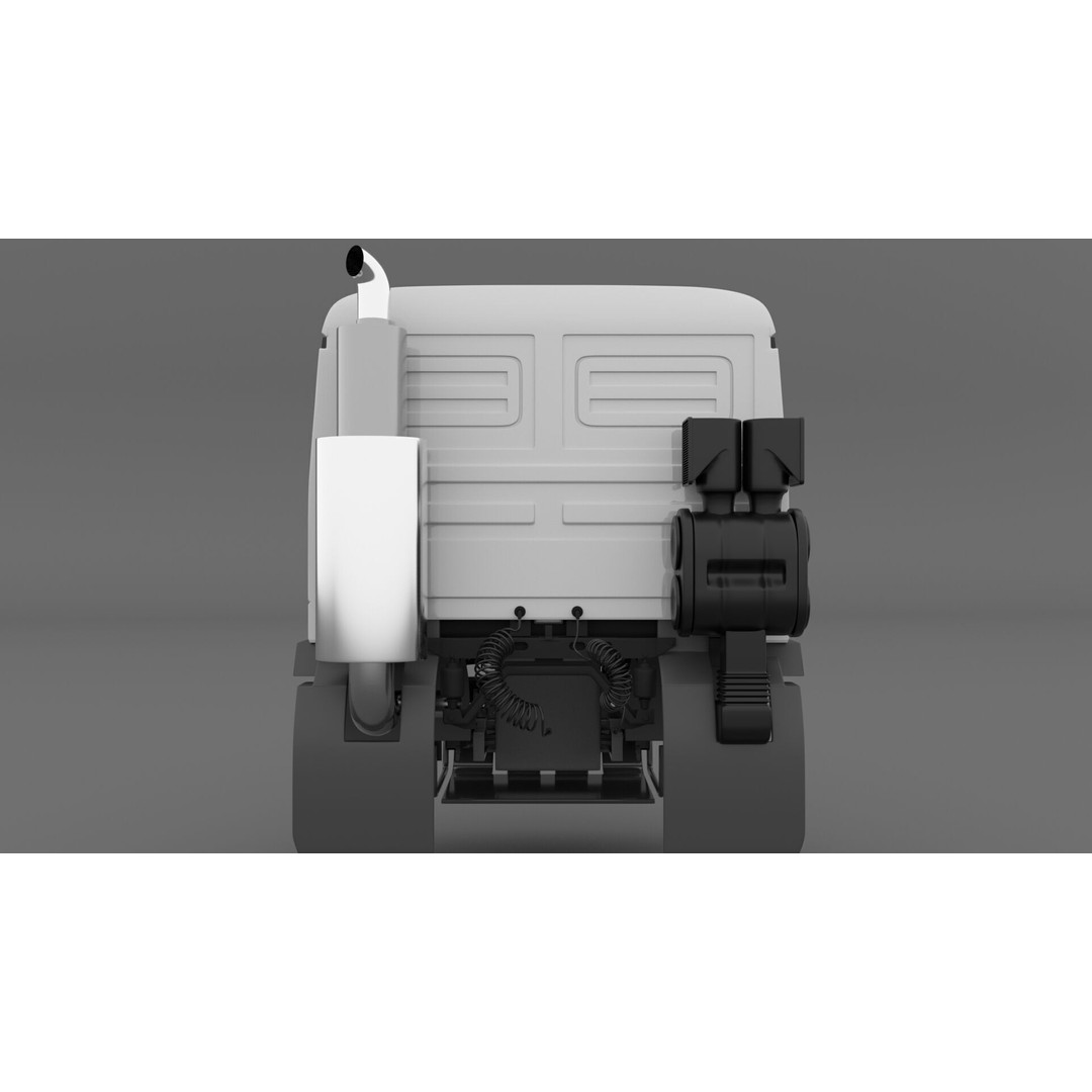 Mercedes Actros 4144 Head 3D Model – High Detail Truck Asset, FBX, OBJ - View 5