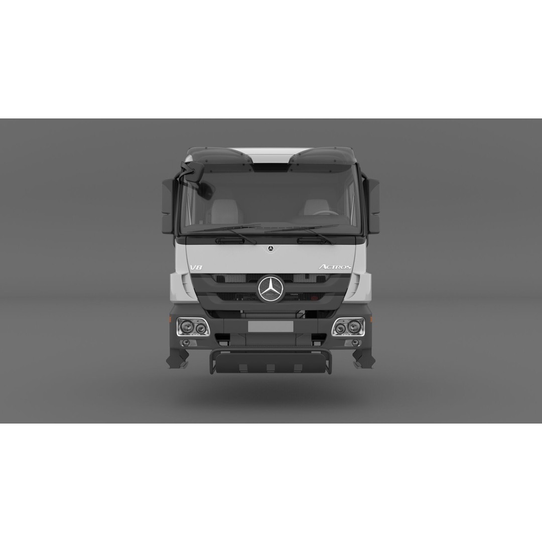 Mercedes Actros 4144 Head 3D Model – High Detail Truck Asset, FBX, OBJ - View 9