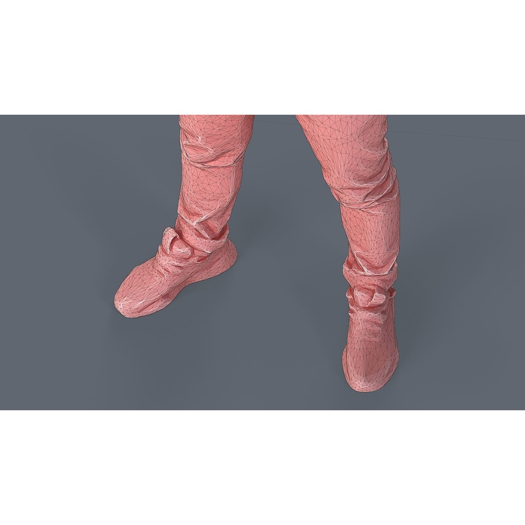 Thoughtful Young Man 3D Model – Casual Urban Character, FBX