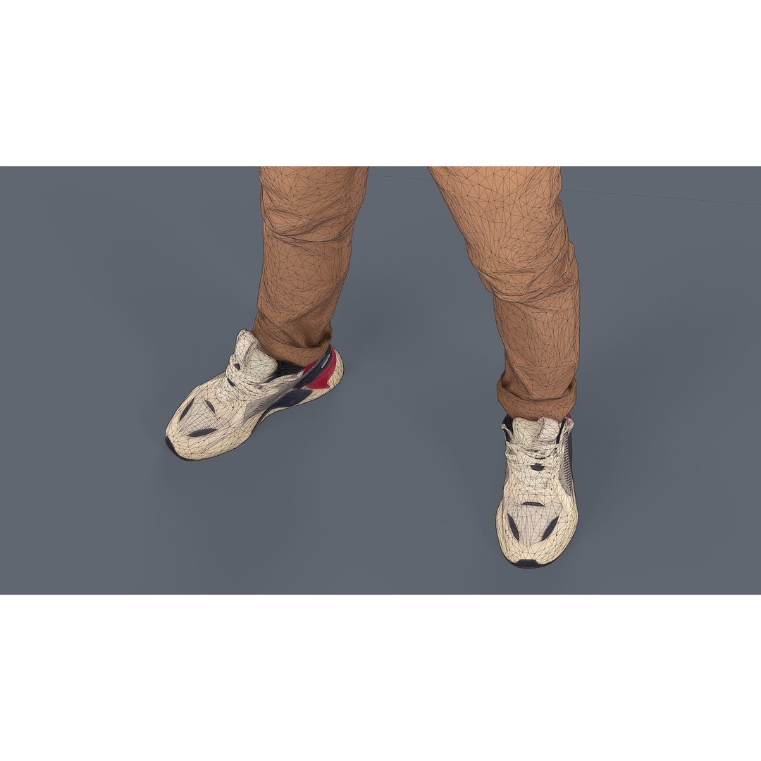 Thoughtful Young Man 3D Model – Casual Urban Character, FBX - View 16