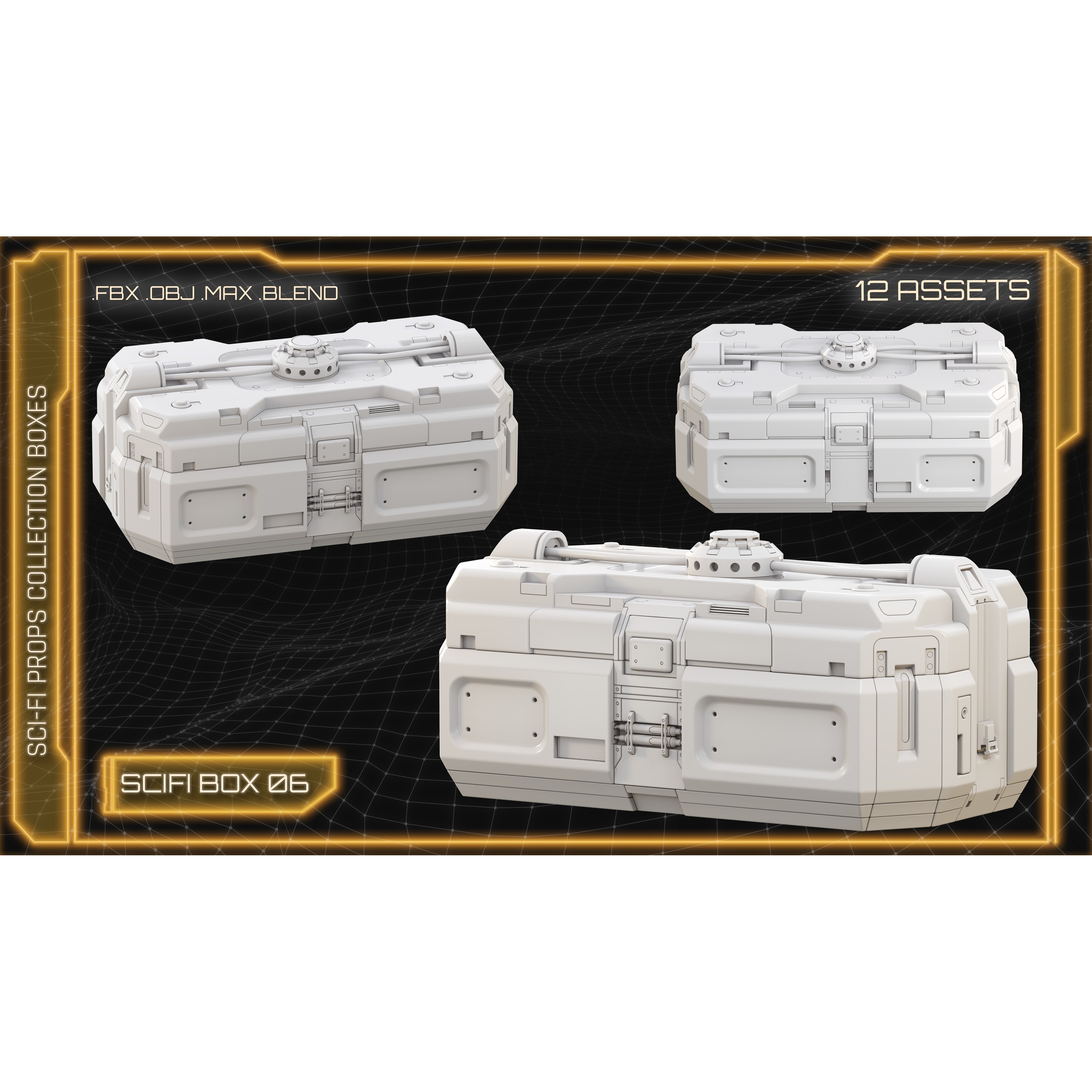 Sci-Fi Props Collection - Game-Ready 3D Model - View 10