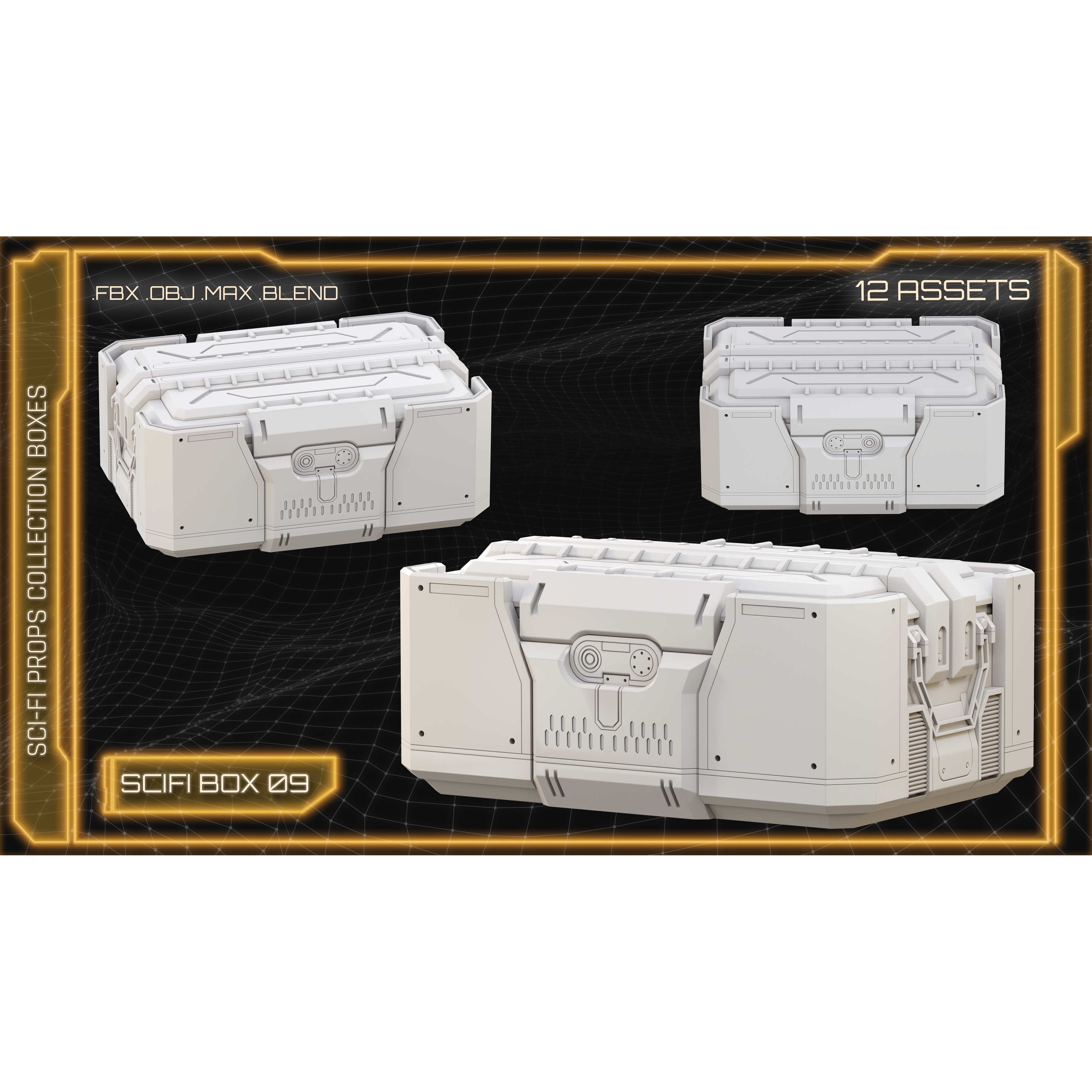 Sci-Fi Props Collection - Game-Ready 3D Model - View 13