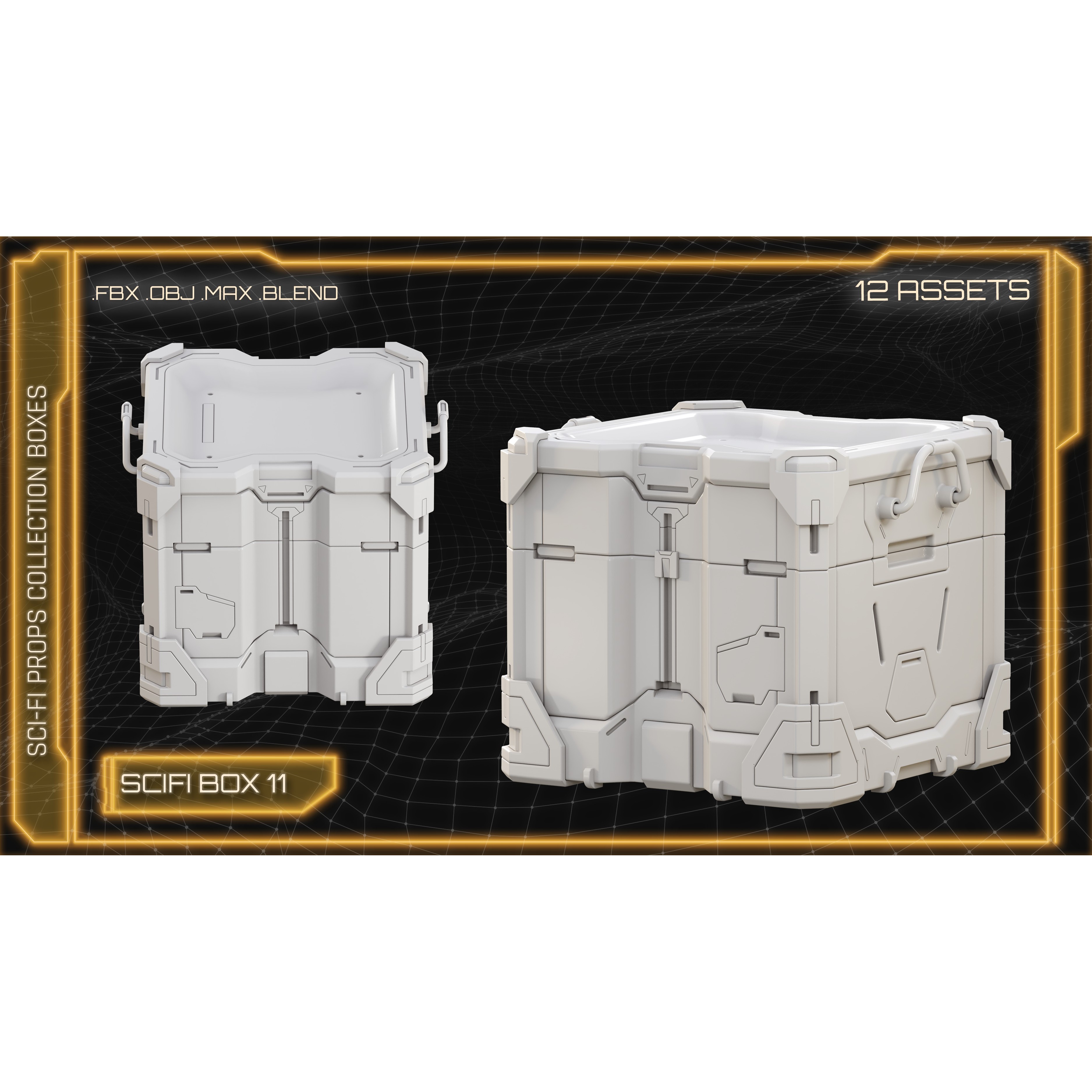 Sci-Fi Props Collection - Game-Ready 3D Model - View 15