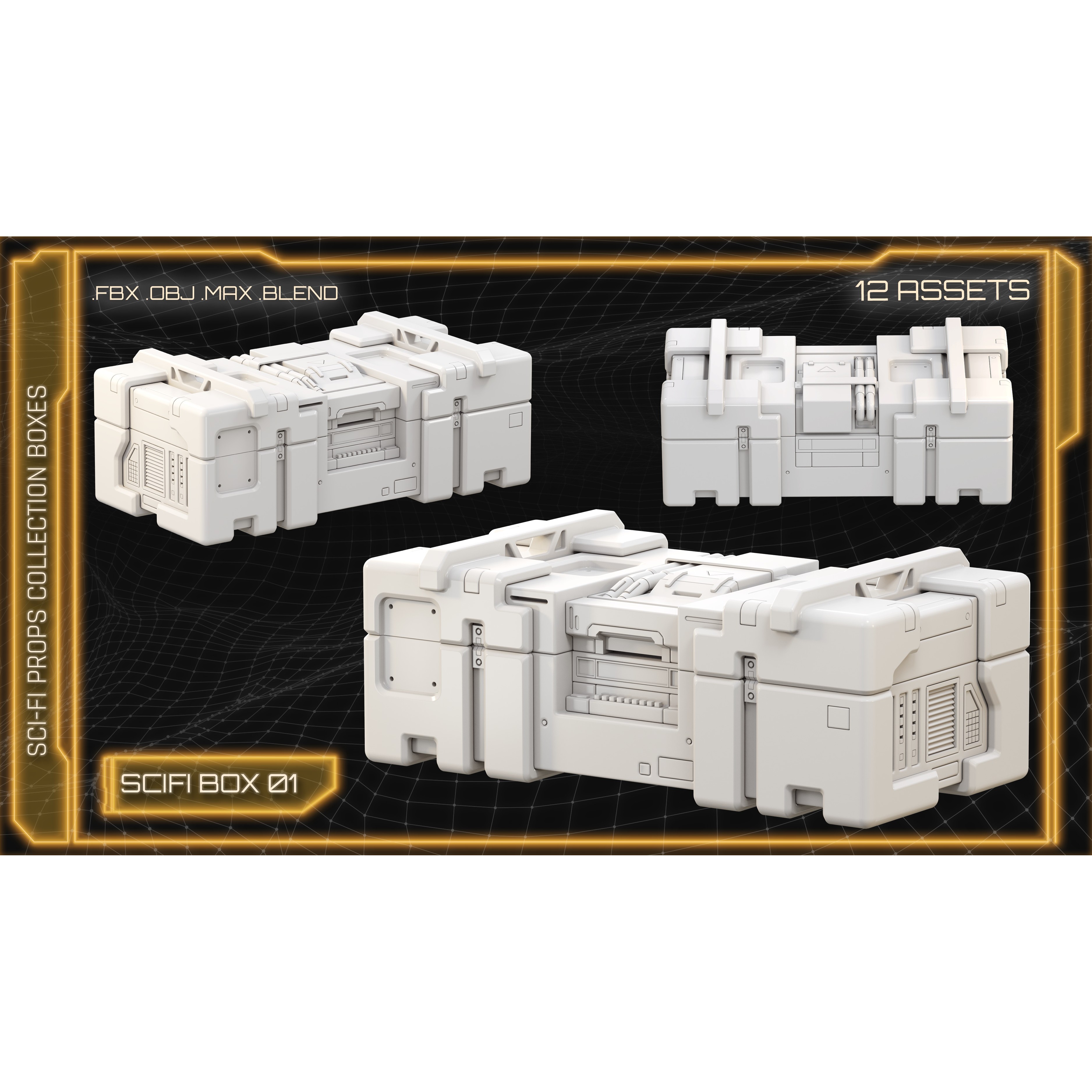 Sci-Fi Props Collection - Game-Ready 3D Model - View 5