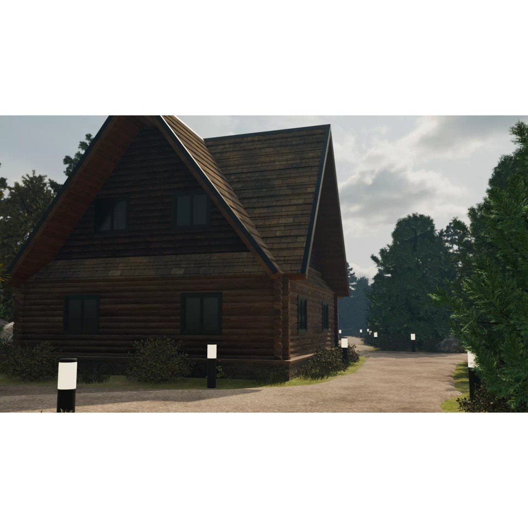 Countryside Village 3D Model – PBR Landscape Scene, FBX - View 10