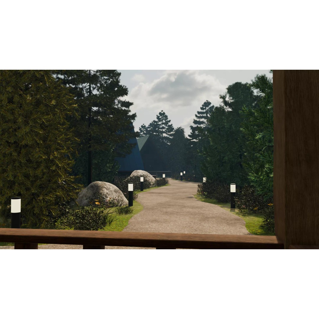 Countryside Village 3D Model – PBR Landscape Scene, FBX - View 11
