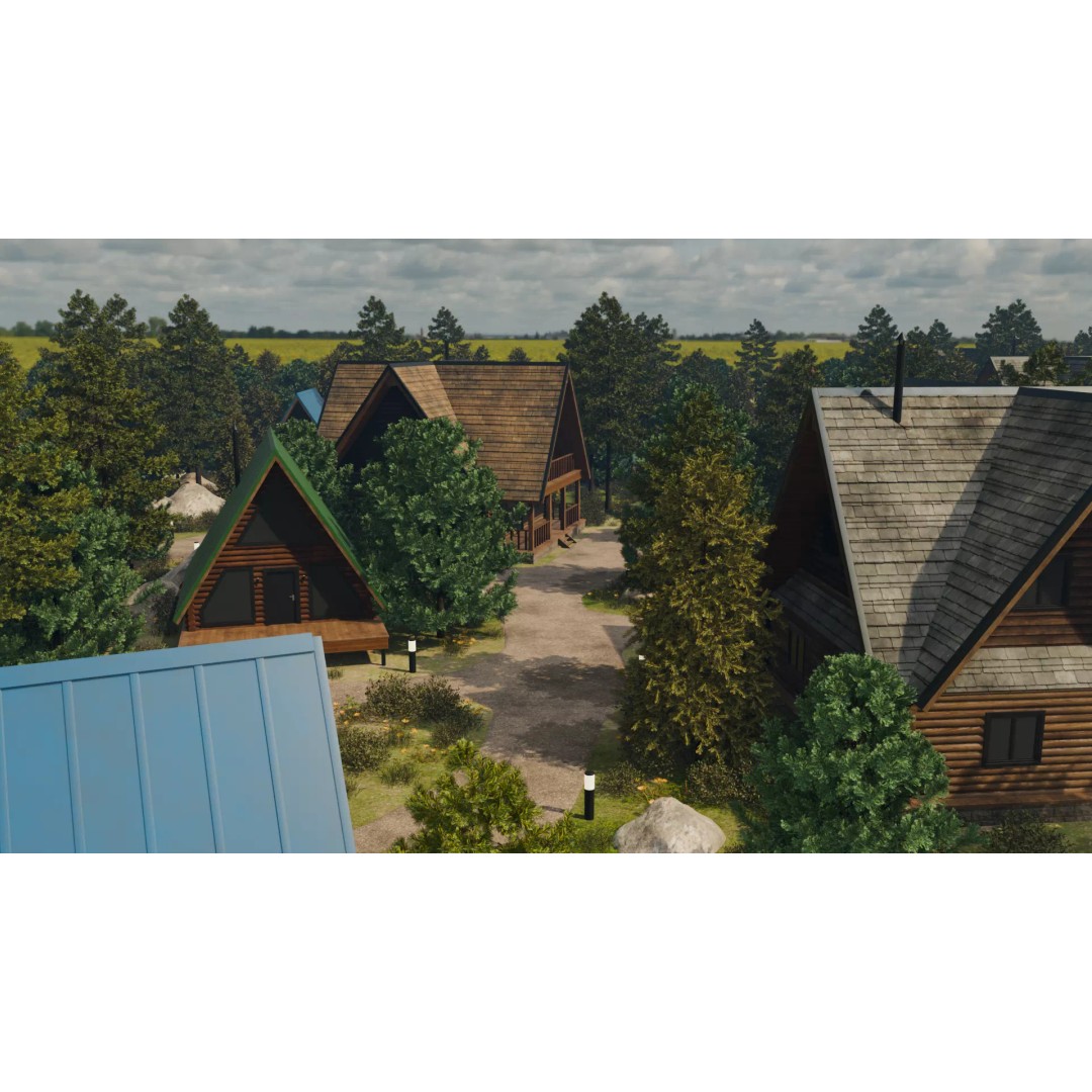 Countryside Village 3D Model – PBR Landscape Scene, FBX - View 15