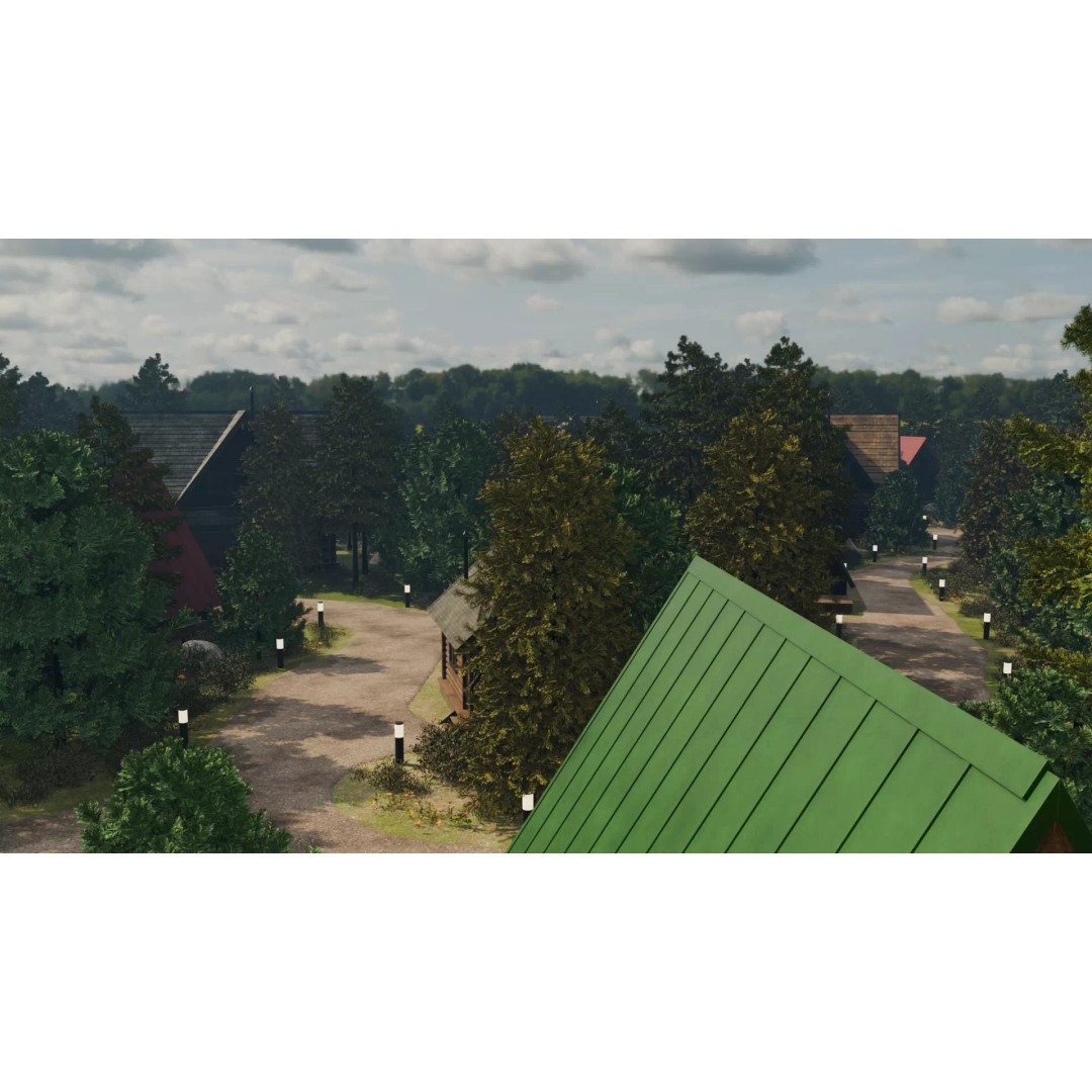 Countryside Village 3D Model – PBR Landscape Scene, FBX - View 16