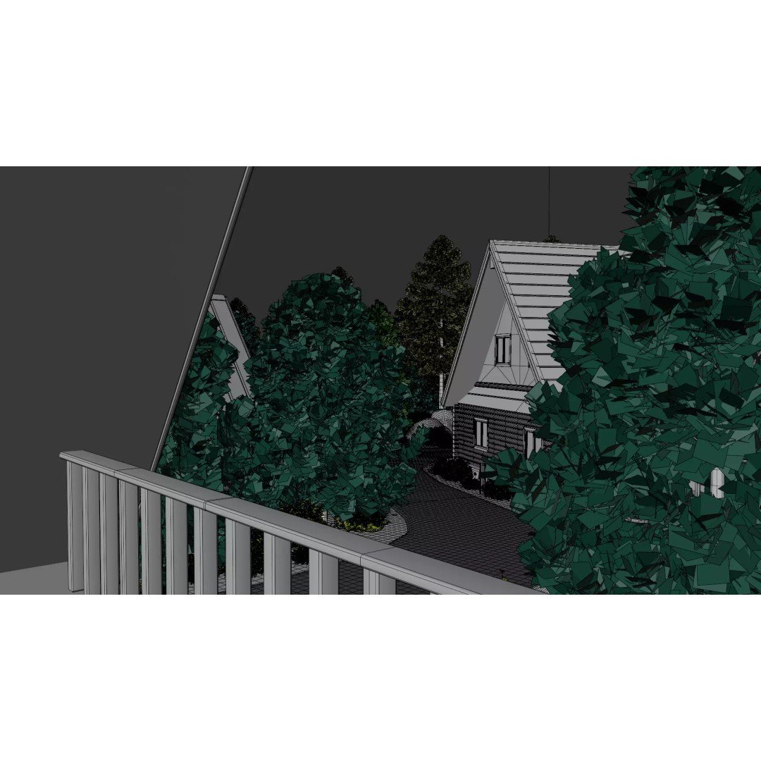 Countryside Village 3D Model – PBR Landscape Scene, FBX - View 39