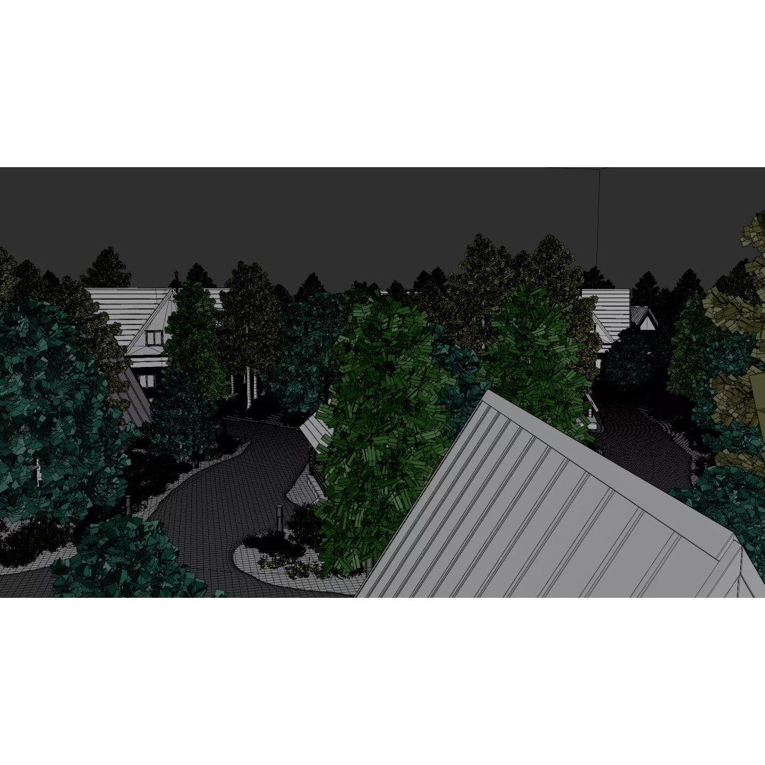 Countryside Village 3D Model – PBR Landscape Scene, FBX - View 46