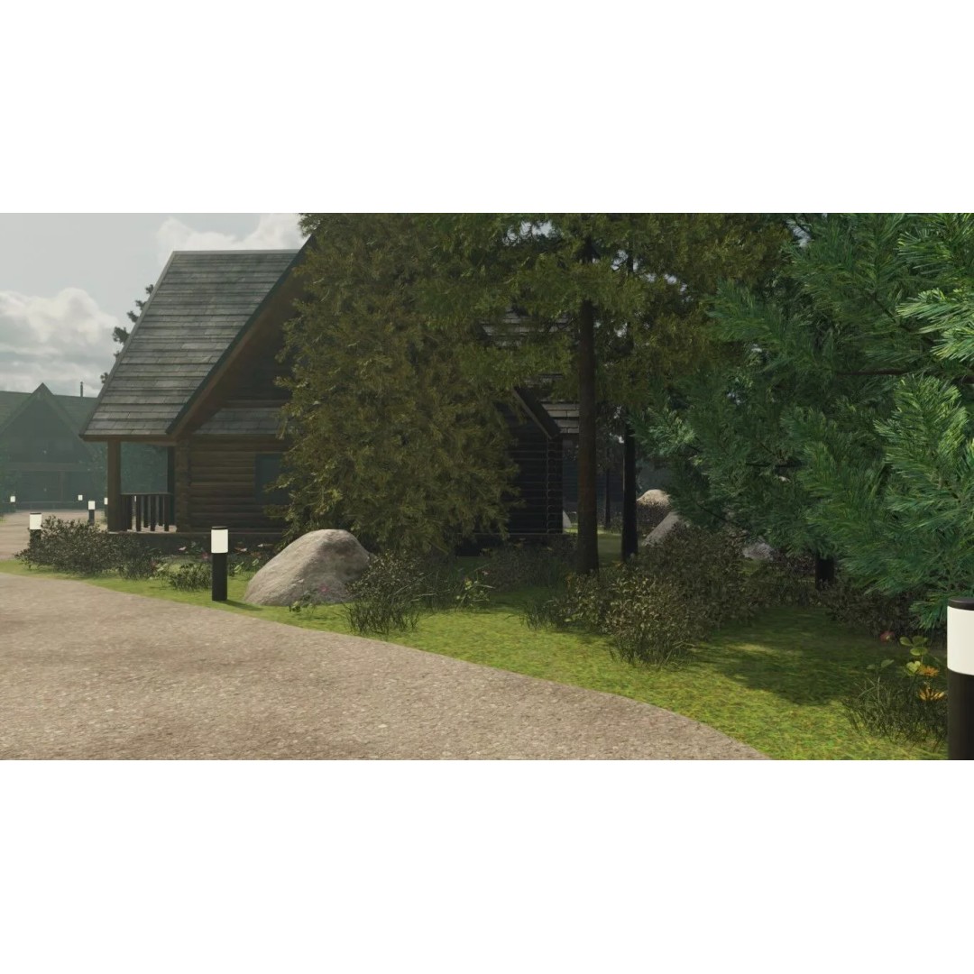 Countryside Village 3D Model – PBR Landscape Scene, FBX - View 48