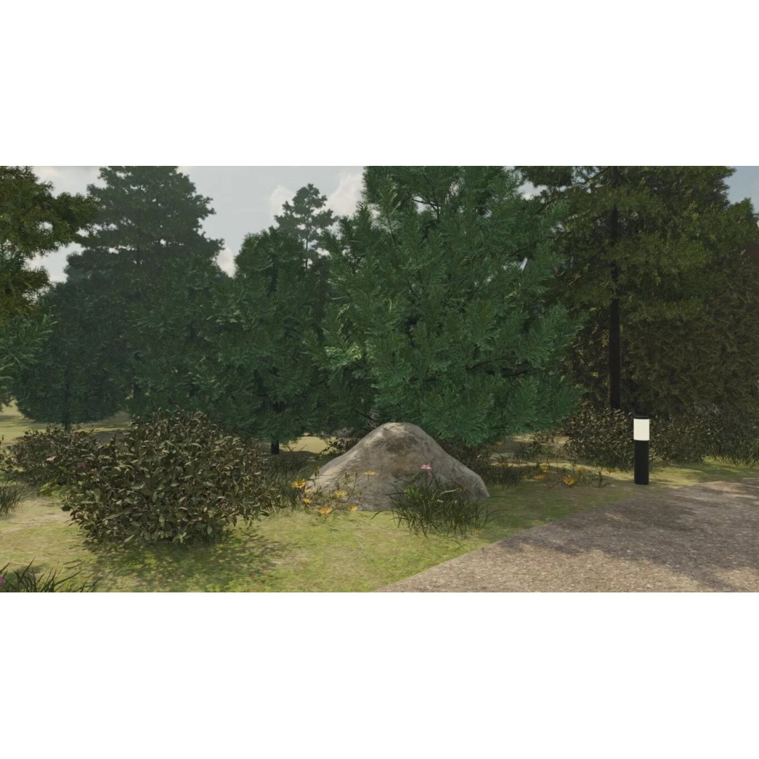 Countryside Village 3D Model – PBR Landscape Scene, FBX - View 51