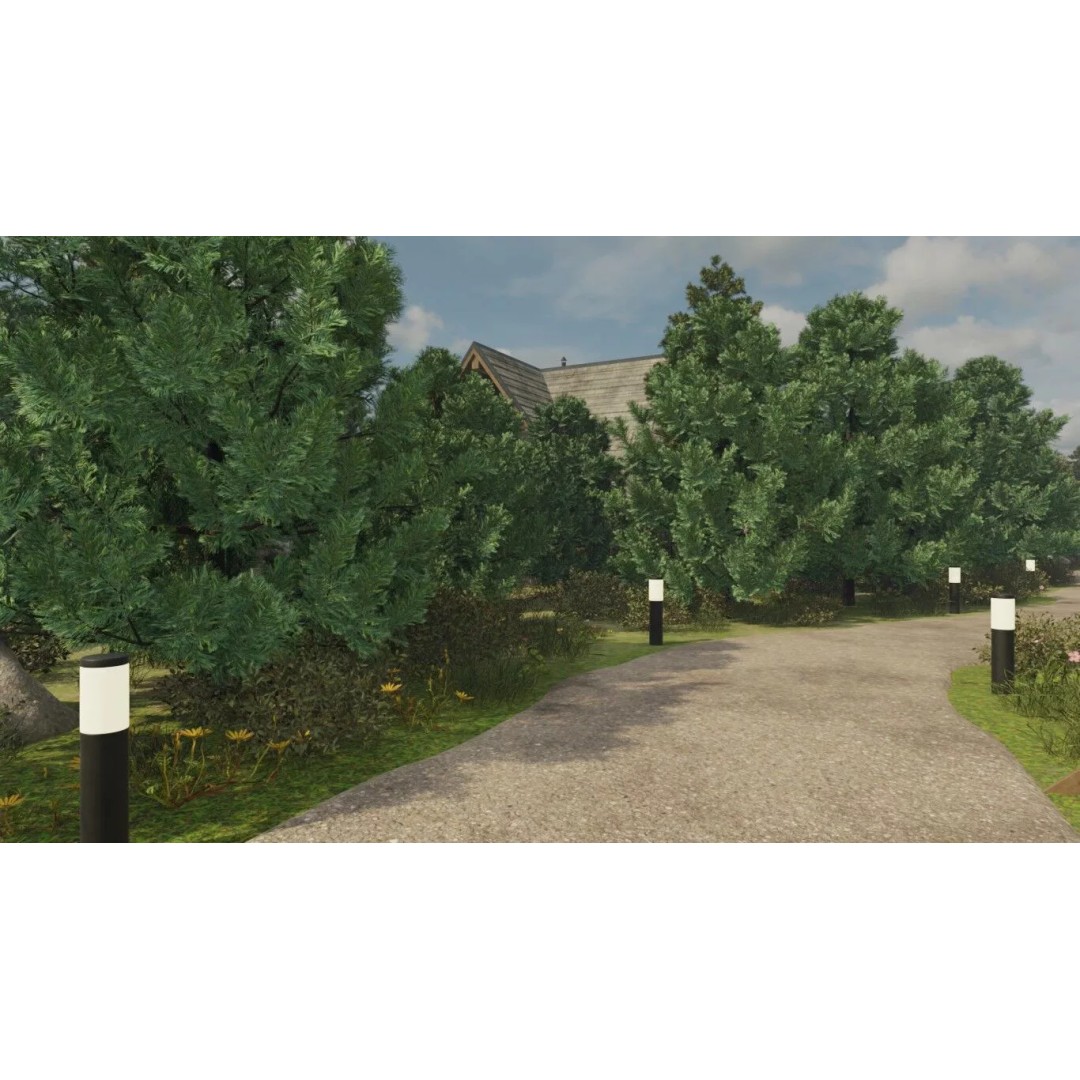 Countryside Village 3D Model – PBR Landscape Scene, FBX - View 53