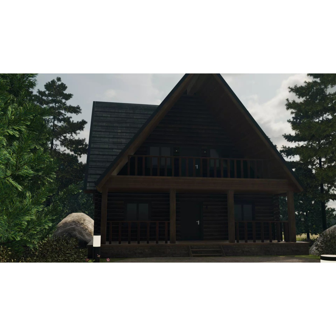 Countryside Village 3D Model – PBR Landscape Scene, FBX - View 8