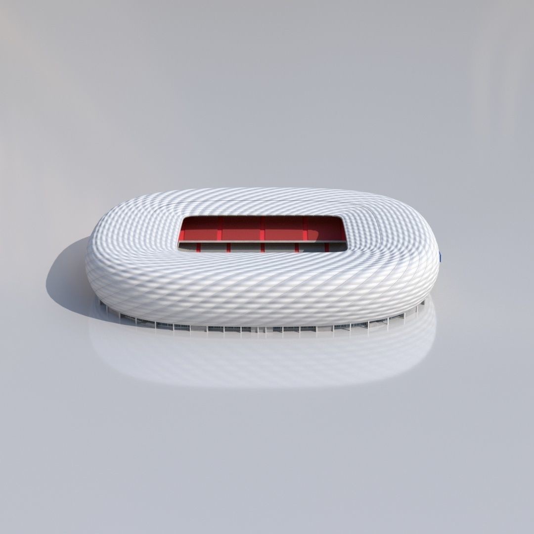 Allianz Arena 3D Model – Low Poly Stadium for Euro 2024, FBX - View 5