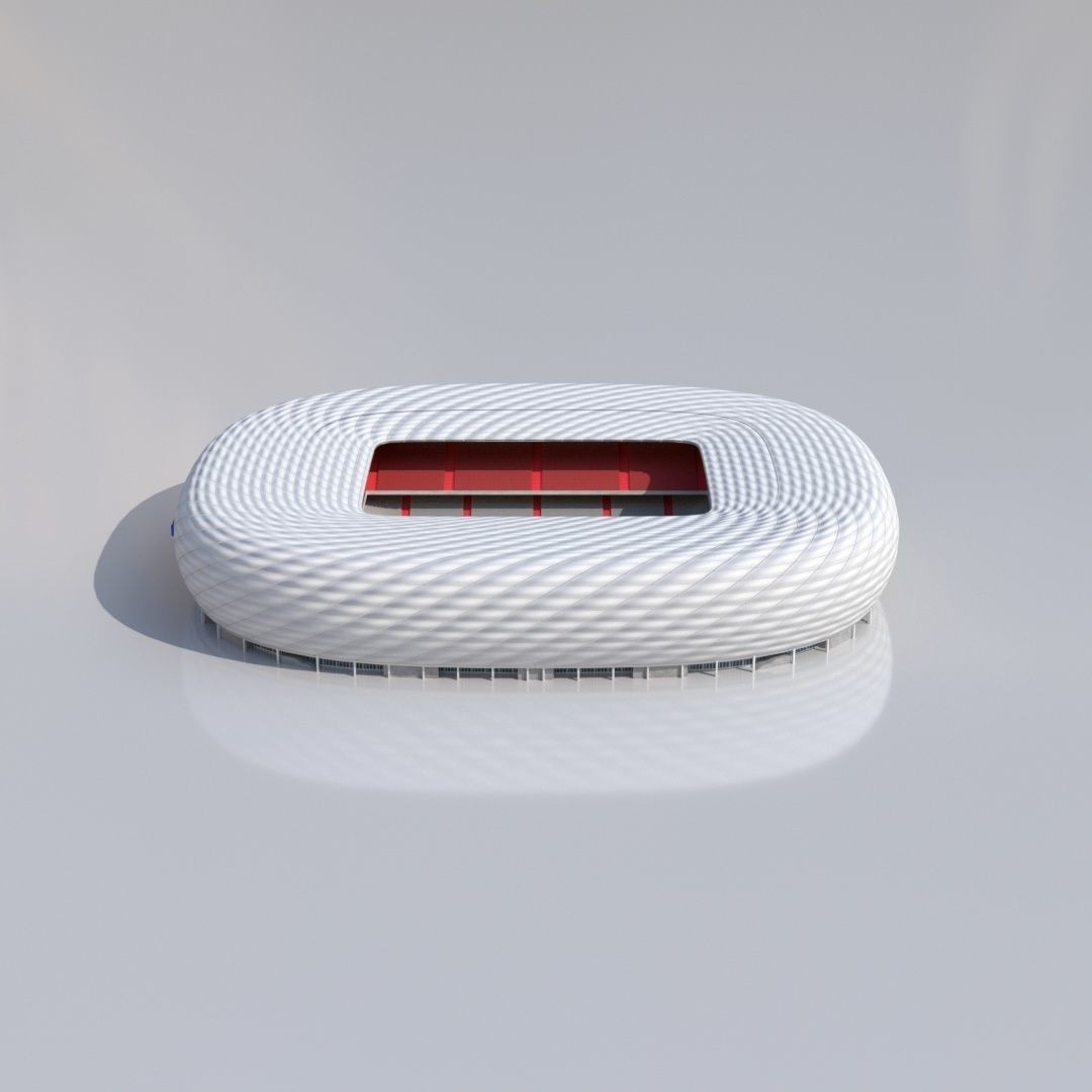 Allianz Arena 3D Model – Low Poly Stadium for Euro 2024, FBX - View 6