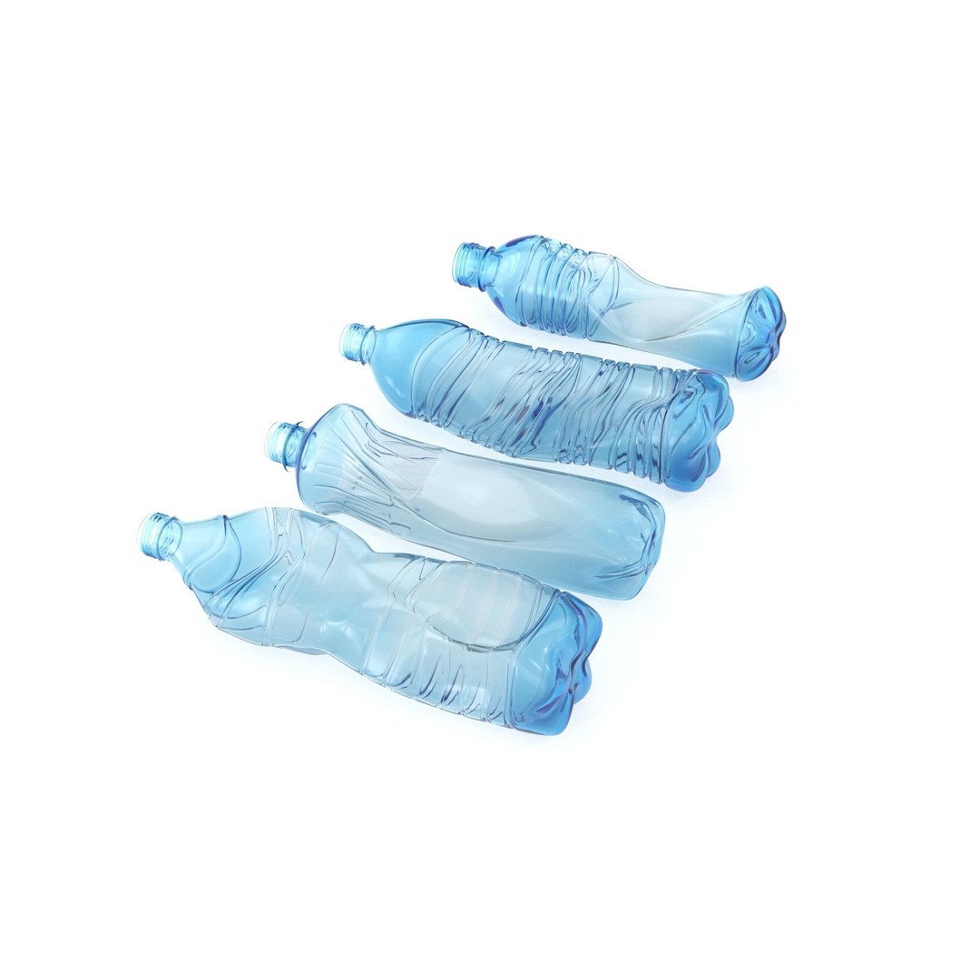 Plastic Bottle 3D Model – Photorealistic PBR Asset, FBX, OBJ - View 3