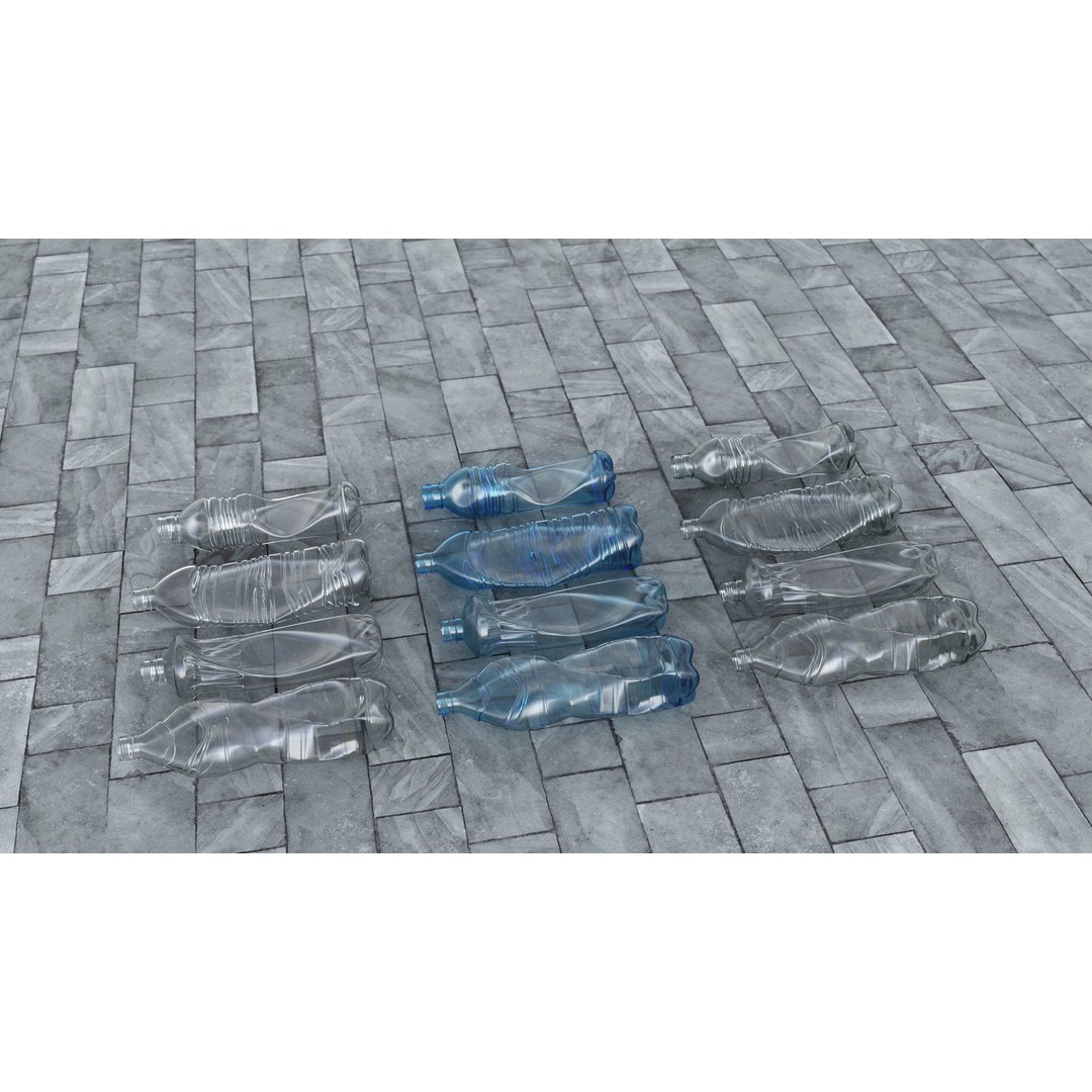Plastic Bottle 3D Model – Photorealistic PBR Asset, FBX, OBJ - View 4