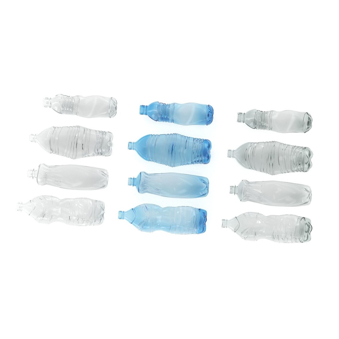 Plastic Bottle 3D Model – Photorealistic PBR Asset, FBX, OBJ - View 5