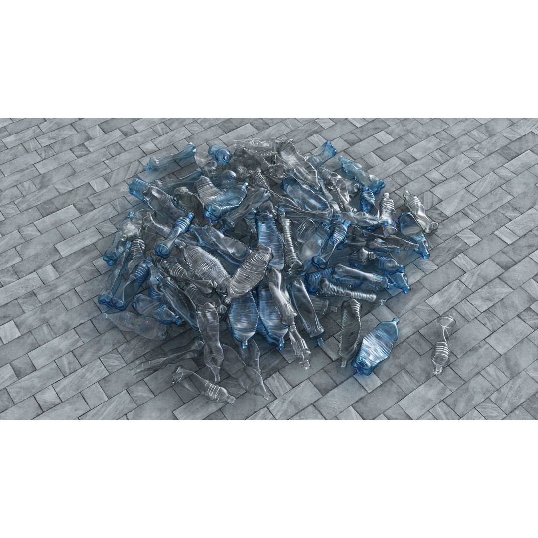 Plastic Bottle 3D Model – Photorealistic PBR Asset, FBX, OBJ - View 6