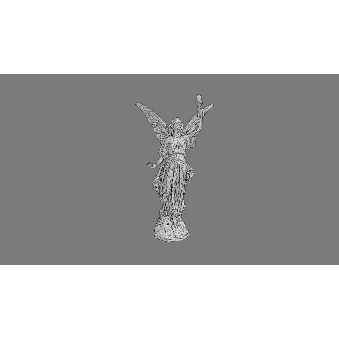 Multi-Level Fountain 3D Model – Low Poly Game Asset, FBX, OBJ - View 23