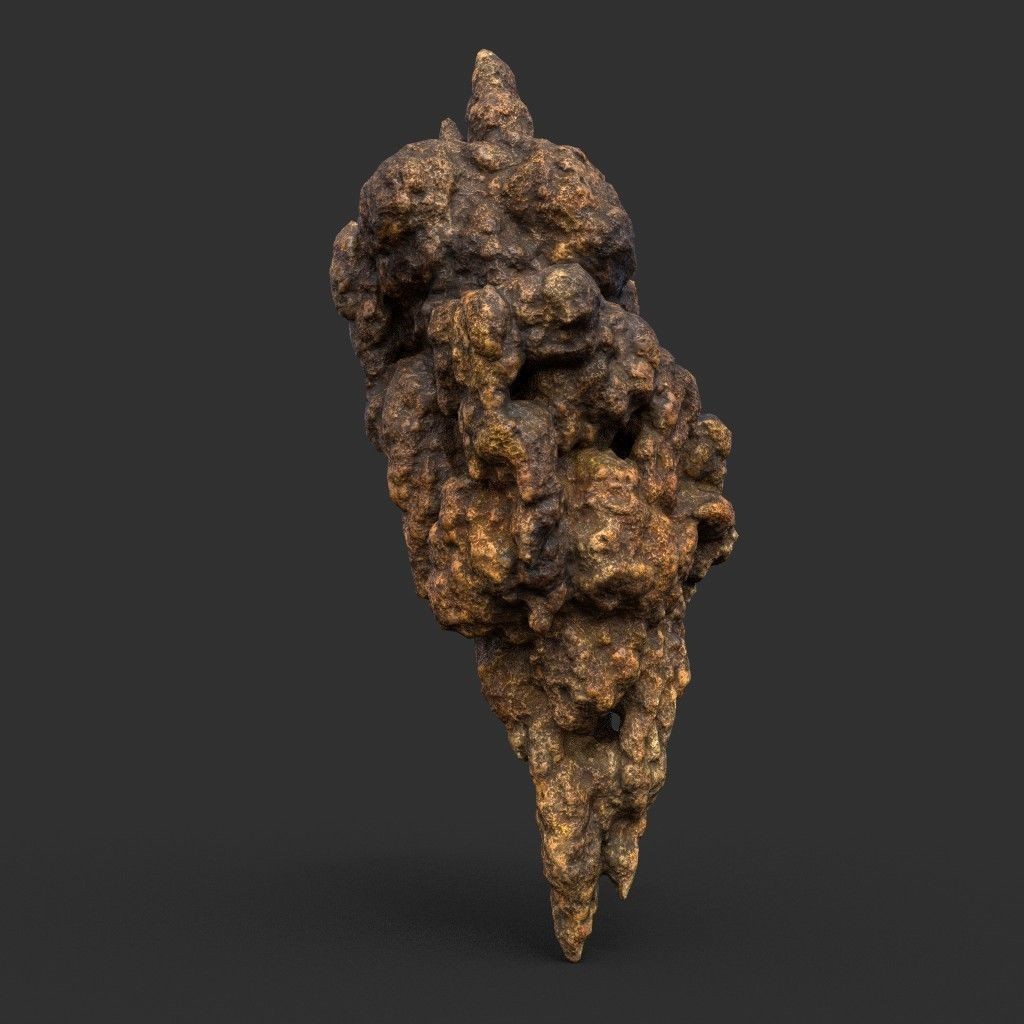 Stalactite Cave Rock 3D Model – Low Poly Modular Pack, FBX, OBJ - View 10