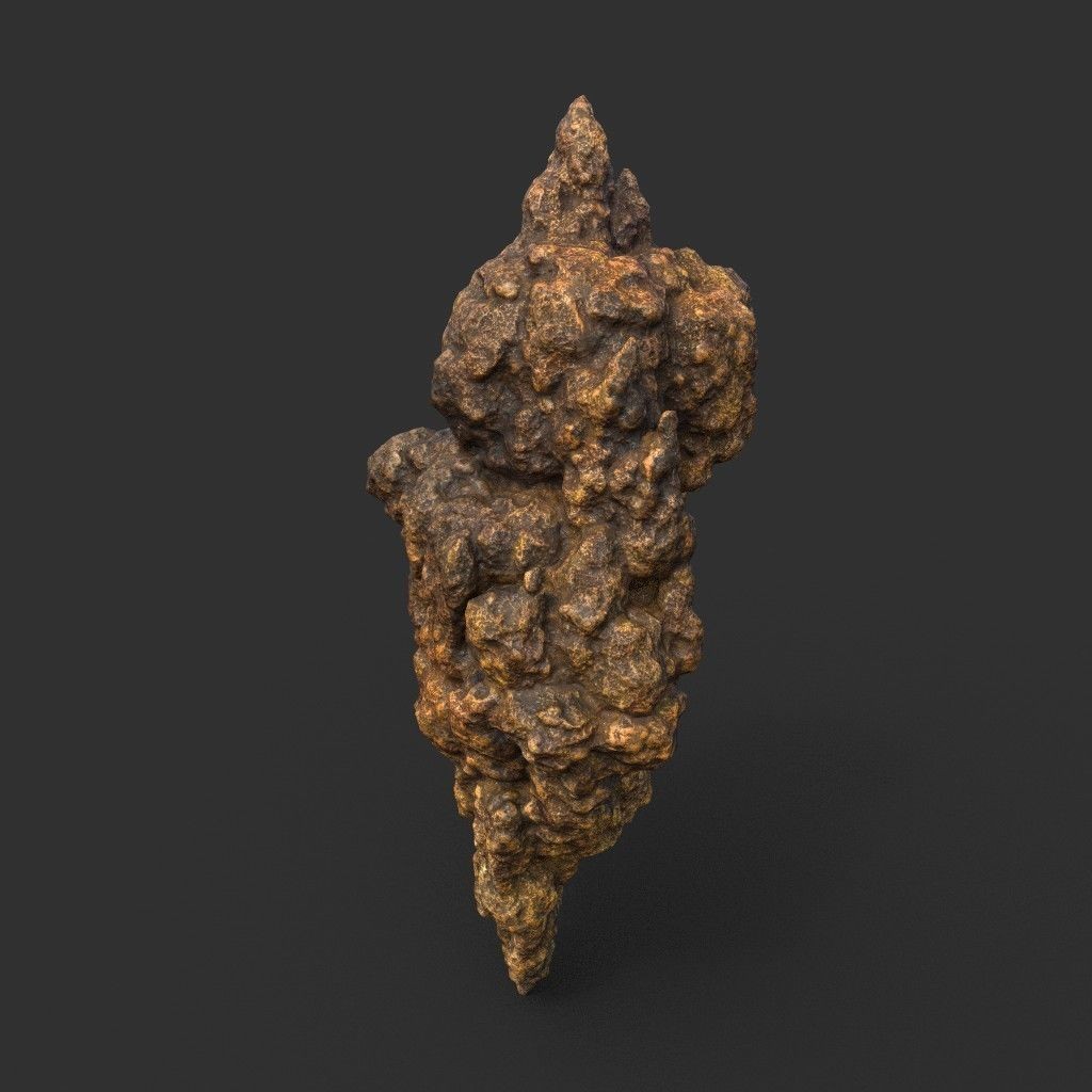 Stalactite Cave Rock 3D Model – Low Poly Modular Pack, FBX, OBJ - View 11