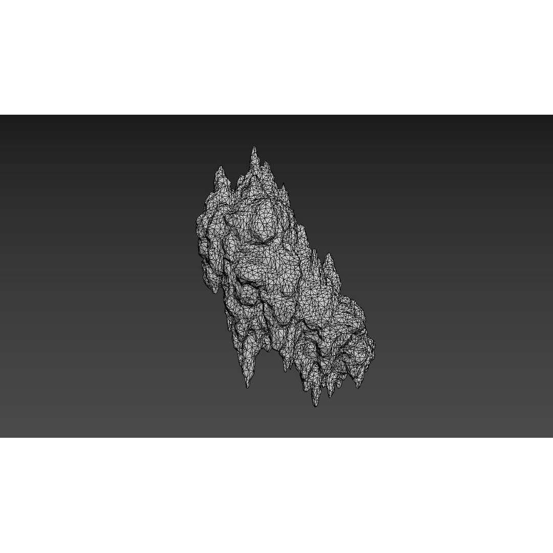 Stalactite Cave Rock 3D Model – Low Poly Modular Pack, FBX, OBJ - View 15