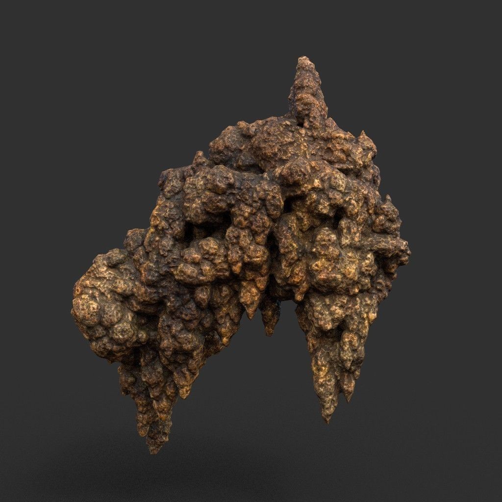 Stalactite Cave Rock 3D Model – Low Poly Modular Pack, FBX, OBJ - View 16