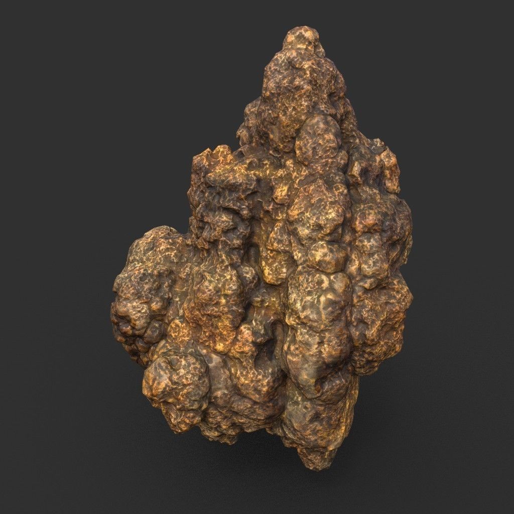 Stalactite Cave Rock 3D Model – Low Poly Modular Pack, FBX, OBJ - View 26