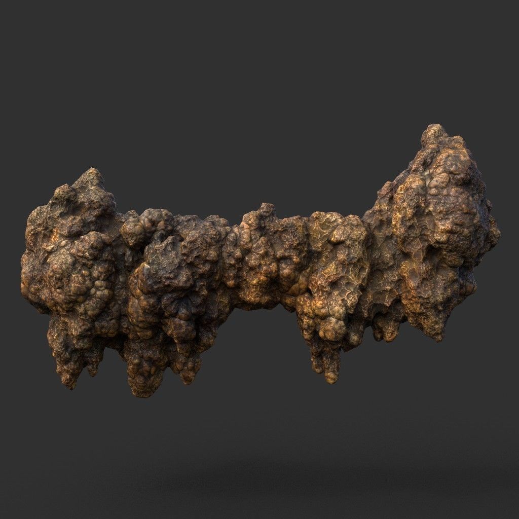 Stalactite Cave Rock 3D Model – Low Poly Modular Pack, FBX, OBJ - View 28