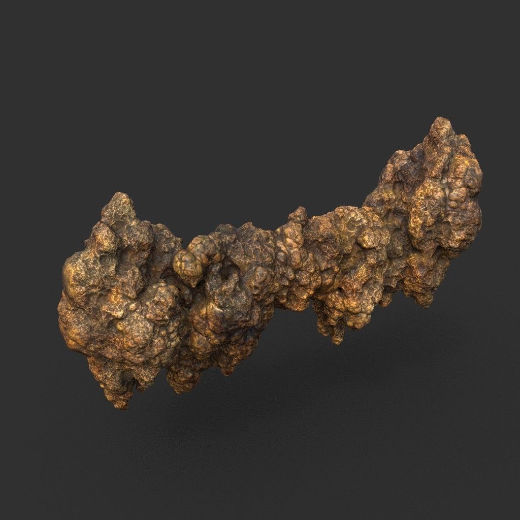Stalactite Cave Rock 3D Model – Low Poly Modular Pack, FBX, OBJ - View 29