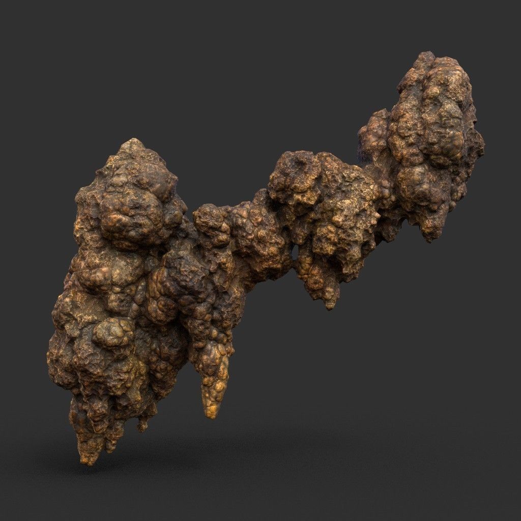 Stalactite Cave Rock 3D Model – Low Poly Modular Pack, FBX, OBJ - View 31