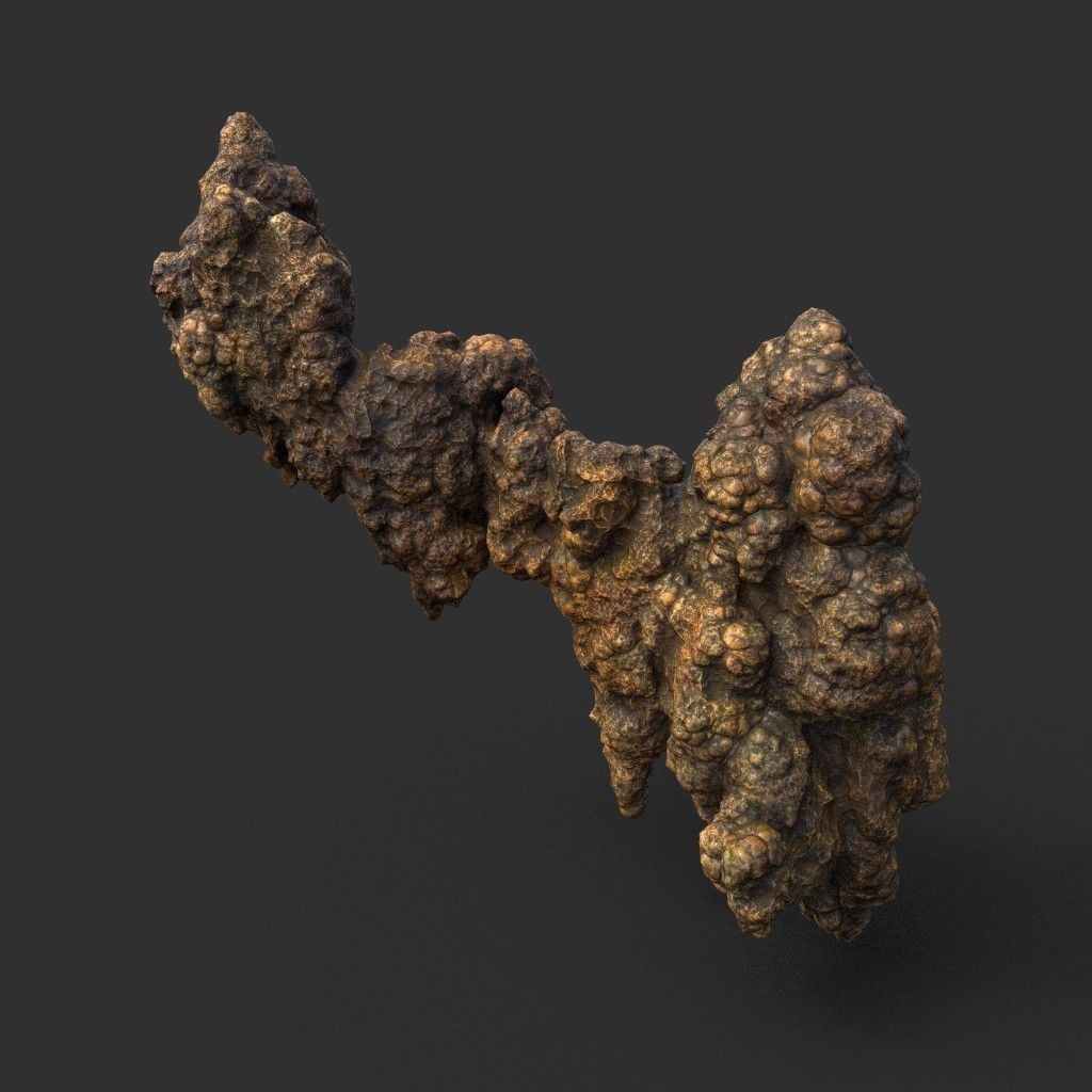 Stalactite Cave Rock 3D Model – Low Poly Modular Pack, FBX, OBJ - View 32