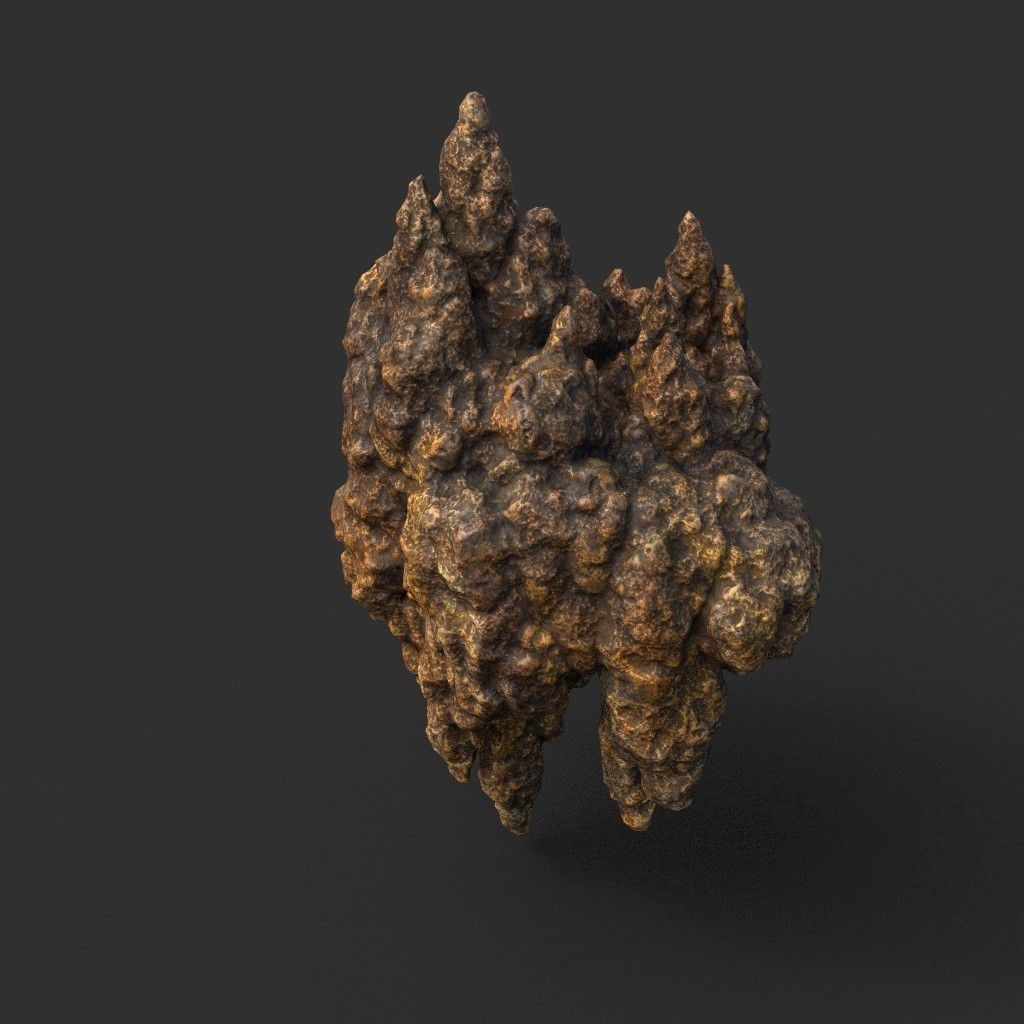 Stalactite Cave Rock 3D Model – Low Poly Modular Pack, FBX, OBJ - View 5