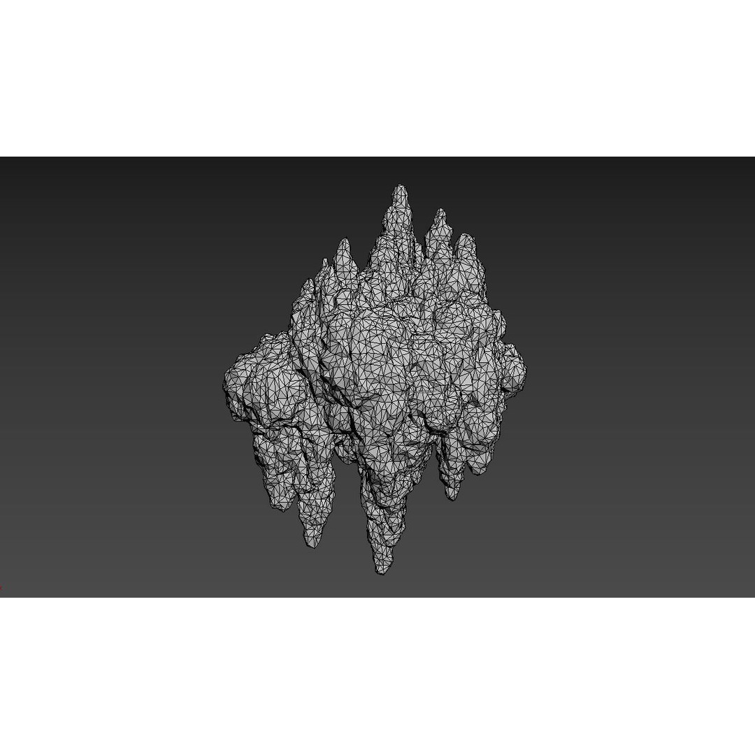Stalactite Cave Rock 3D Model – Low Poly Modular Pack, FBX, OBJ - View 6