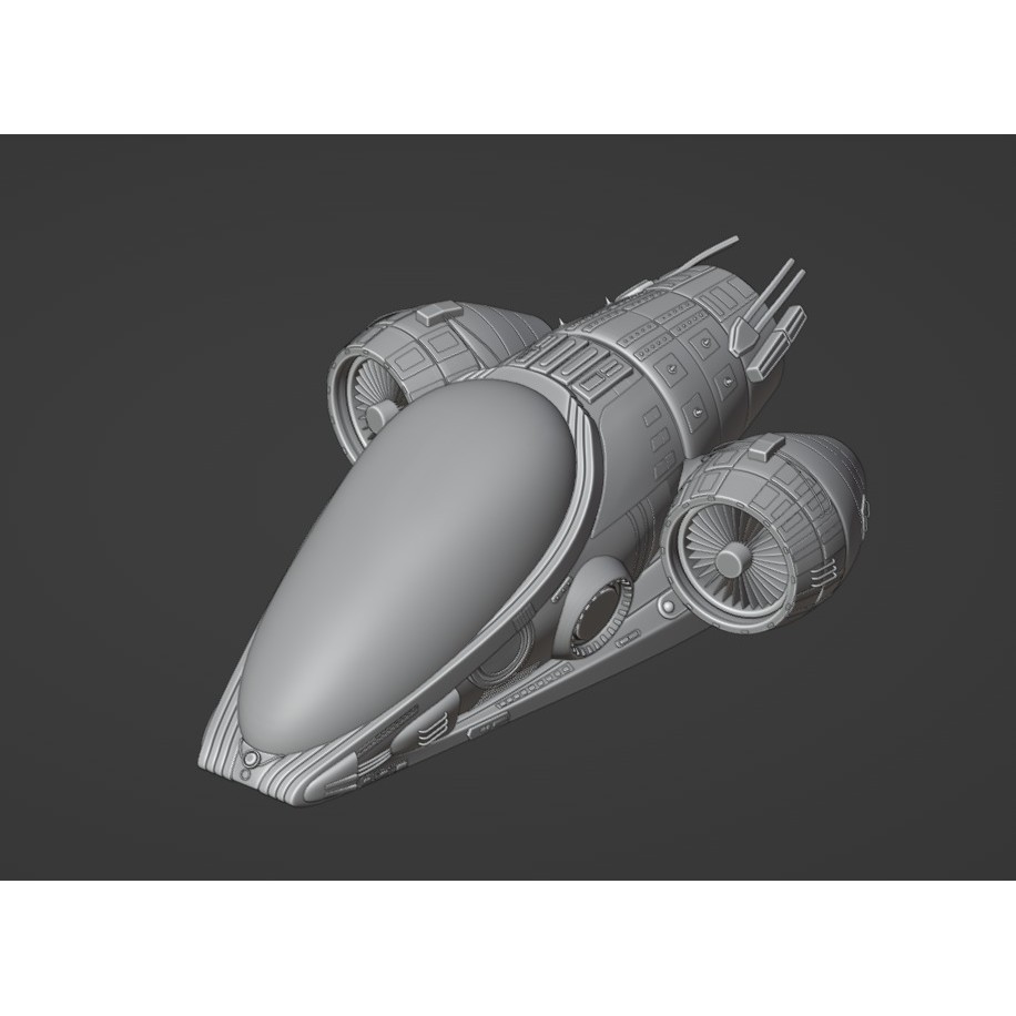 Future Exoplanet Exploration Vehicle - Low-Poly Game-Ready 3D Model - View 15