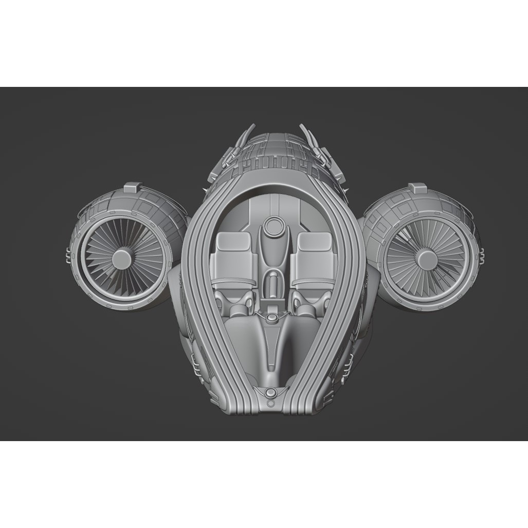 Future Exoplanet Exploration Vehicle - Low-Poly Game-Ready 3D Model - View 19