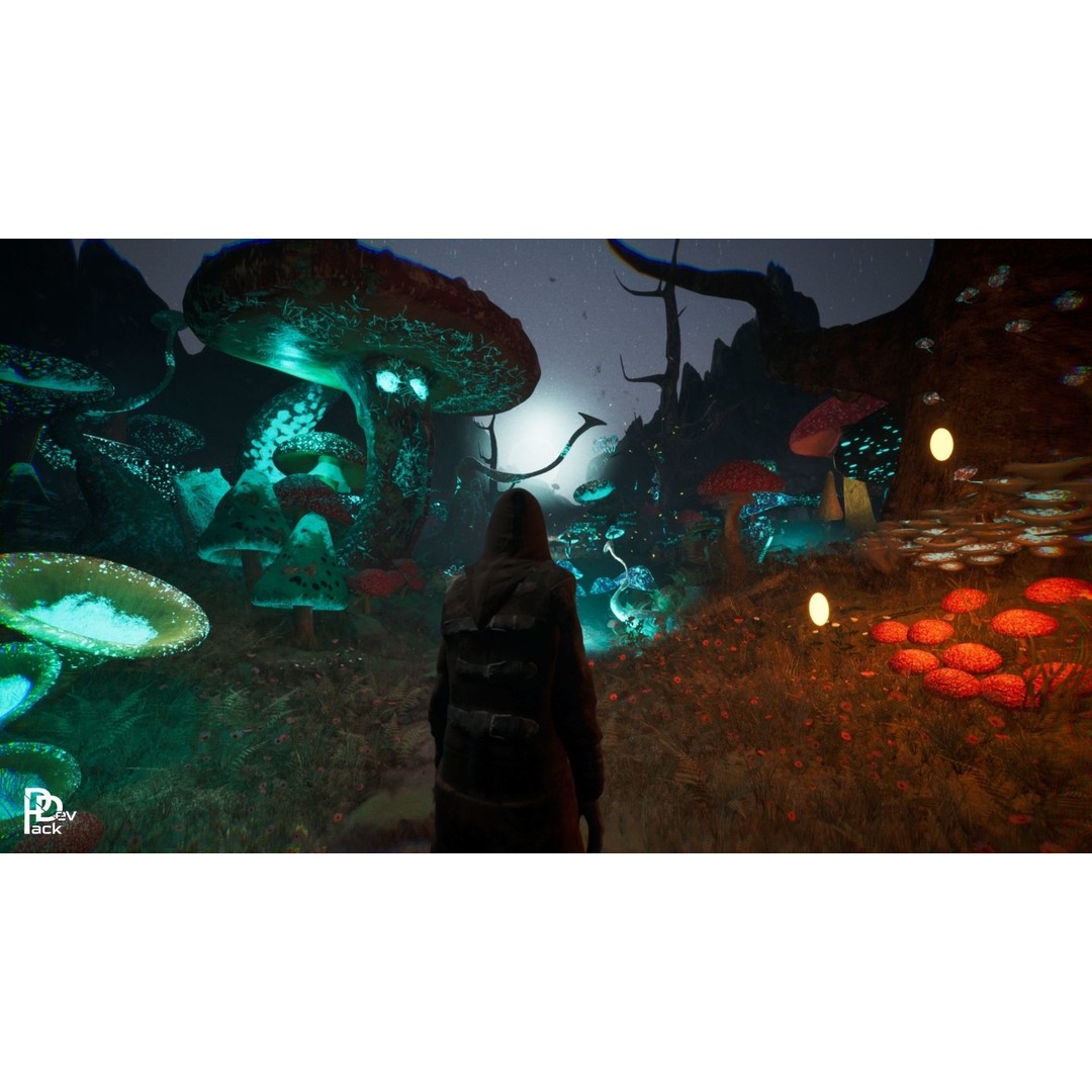 Mushroom Forest 3D Model – Low Poly PBR Props & Environment Assets - View 13