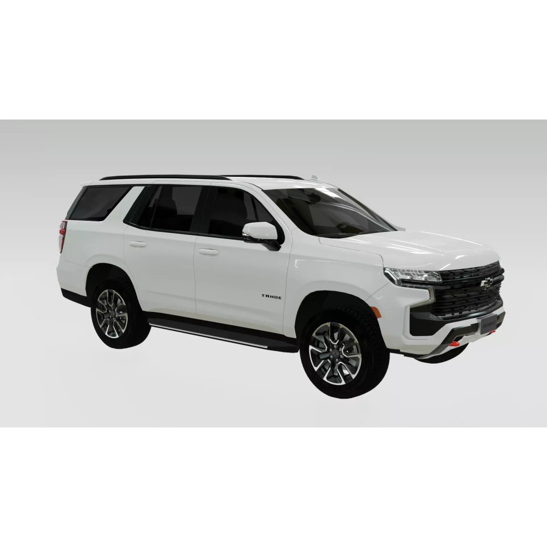 Chevrolet Tahoe LT 2021 3D Model – High Poly Game Asset, PBR, FBX, OBJ - View 2