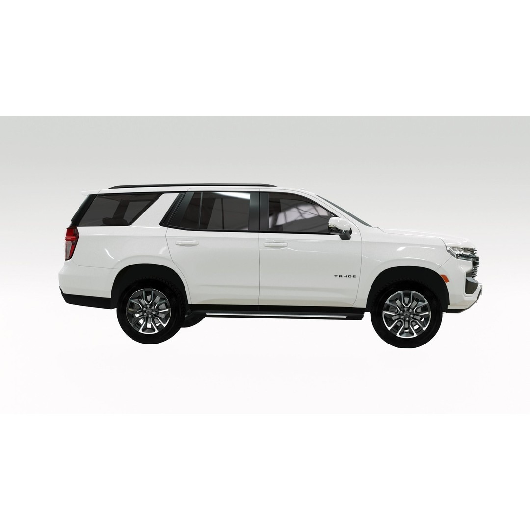 Chevrolet Tahoe LT 2021 3D Model – High Poly Game Asset, PBR, FBX, OBJ - View 3