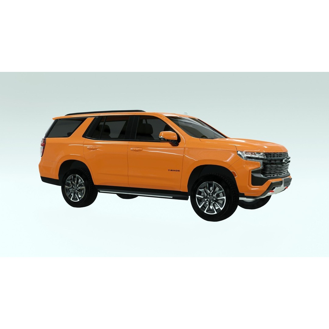Chevrolet Tahoe LT 2021 3D Model – High Poly Game Asset, PBR, FBX, OBJ - View 7