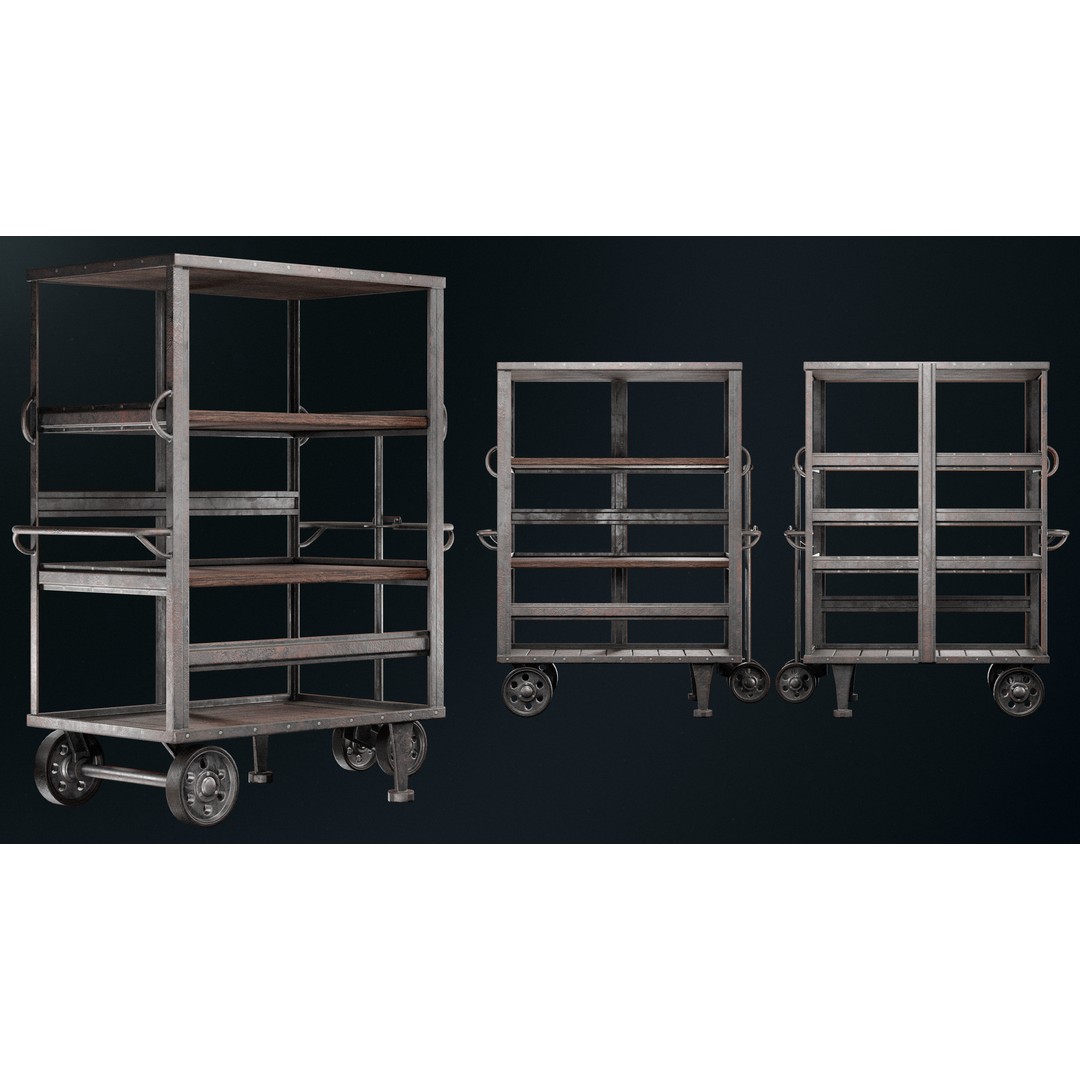 Warehouse Props Pack 3D Model – Low Poly Industrial Assets, FBX - View 115