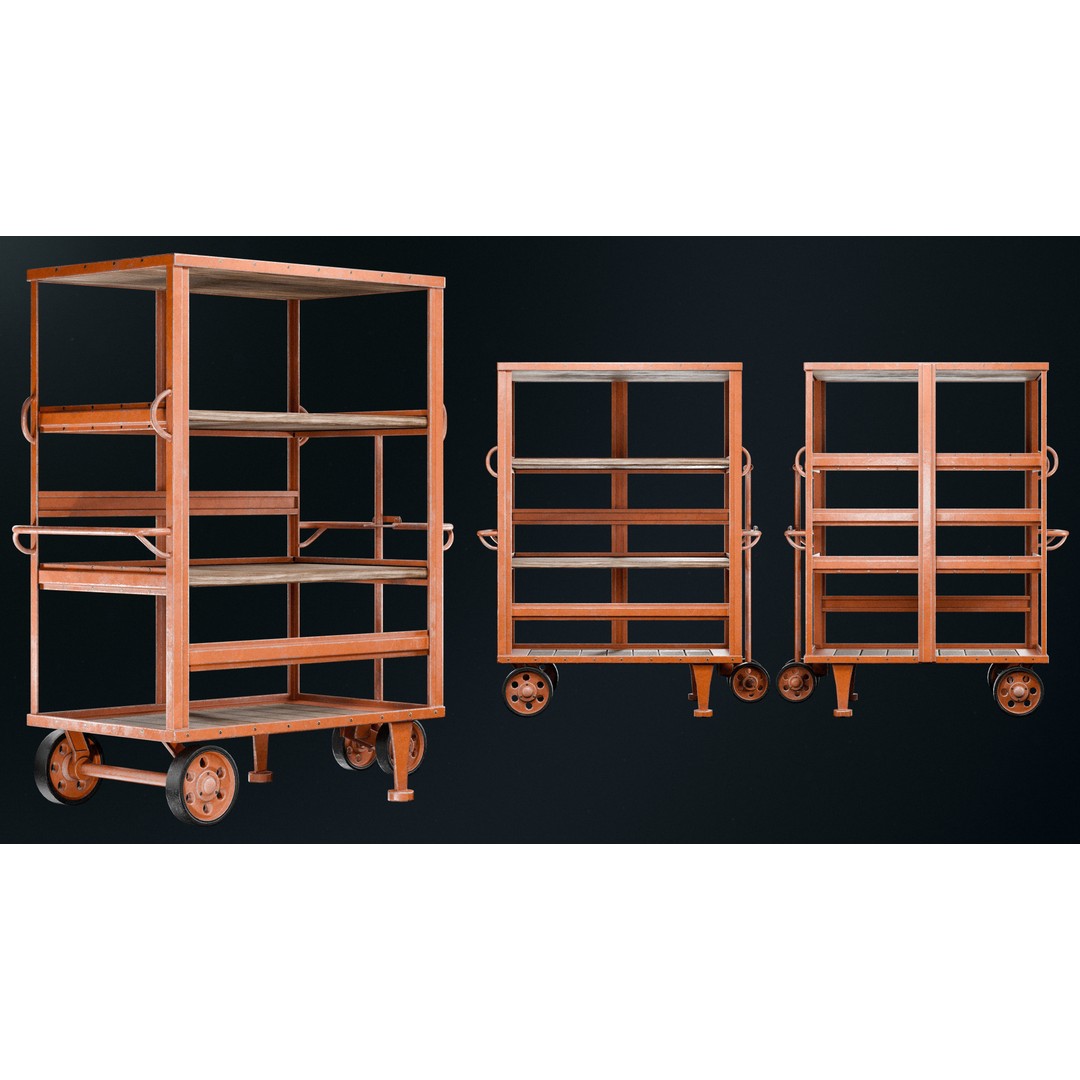 Warehouse Props Pack 3D Model – Low Poly Industrial Assets, FBX - View 116