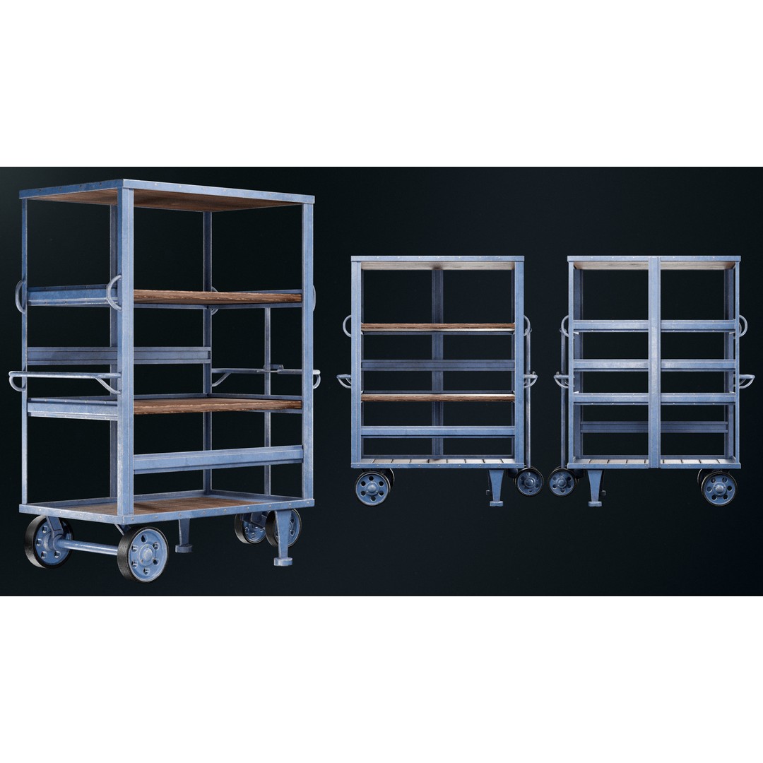 Warehouse Props Pack 3D Model – Low Poly Industrial Assets, FBX - View 117