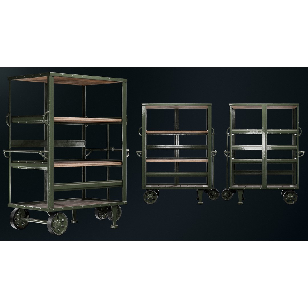 Warehouse Props Pack 3D Model – Low Poly Industrial Assets, FBX - View 119