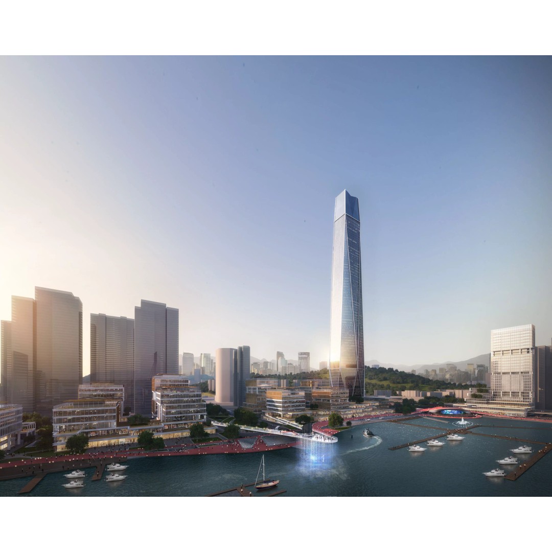 Coastal Marina Cityscape 3D Model – High-Quality Archviz Asset, FBX - View 5