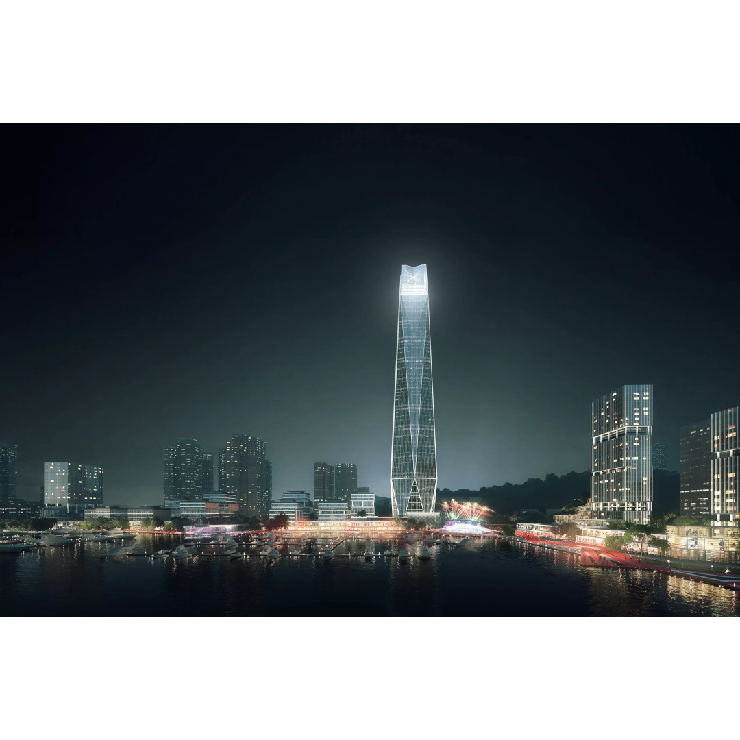 Coastal Marina Cityscape 3D Model – High-Quality Archviz Asset, FBX - View 8