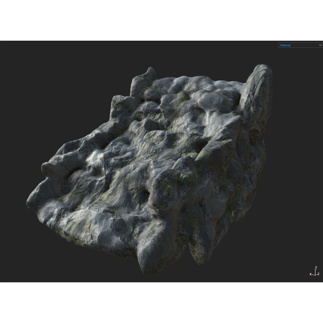 Fantasy Cave 3D Model – Low Poly Dungeon Environment, OBJ & FBX - View 10